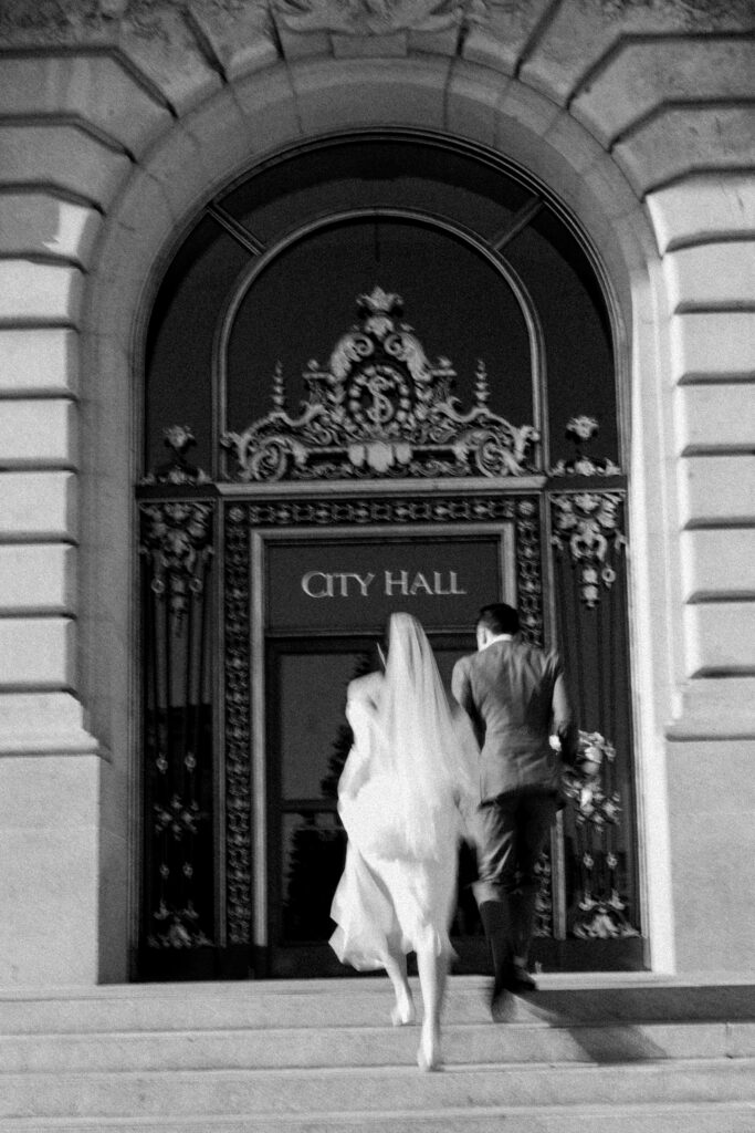 San Francisco City Hall Wedding Photographer documentary candid editorial Style Amanda Wei Photo