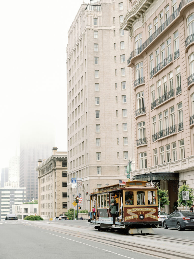 getting ready at the Fairmont San Francisco on Nob Hill with panoramic city views
