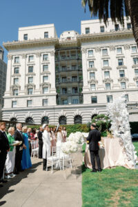 a traditional Vietnamese tea ceremony on the Fairmont rooftop garden, honoring parents and ancestors