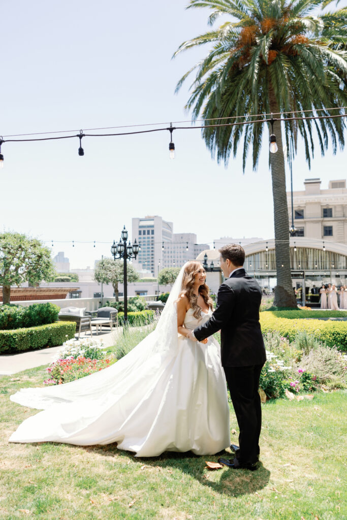 san francisco fairmont hotel rooftop garden penthouse wedding