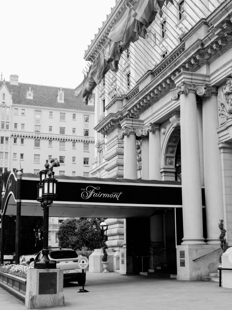 san francisco fairmont hotel rooftop garden penthouse wedding