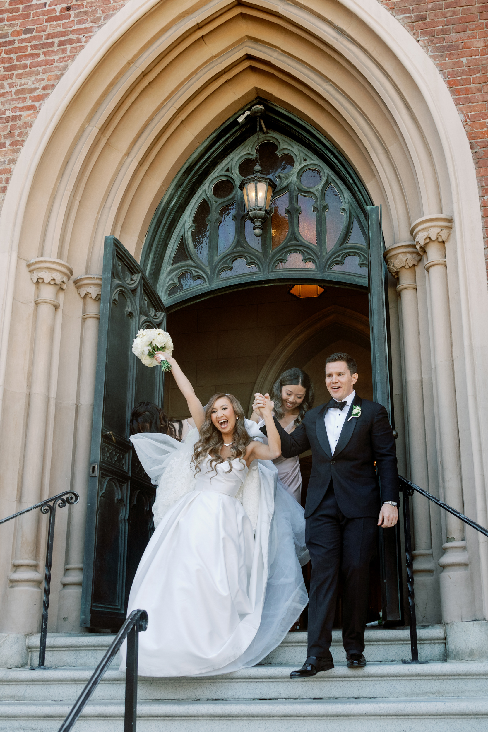 Emotional Catholic wedding ceremony at Saint Patrick Church in San Francisco